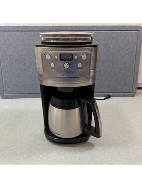 Cuisinart DGB-900BC Grind Brew Coffee Maker Tested Working Built In Grinder
